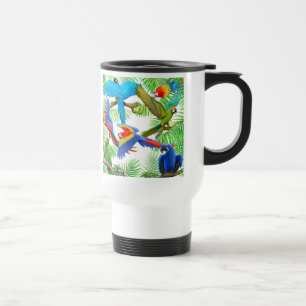 Tasse de voyage de jungle d'ara