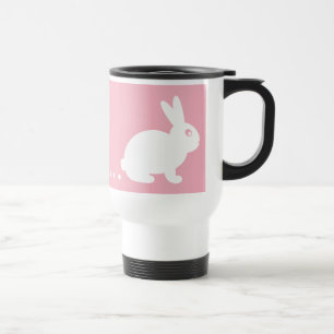 Tasse de voyage de lapin de coeur de Pooping