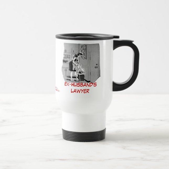 Tasse de voyage de l'avocat de l'ex-mari mort de (Droite)