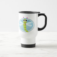 Tasse de voyage de libellule