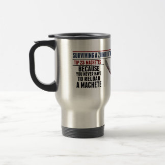 TASSE DE VOYAGE DE MACHETTE DE ZOMBI
