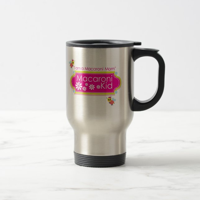 Tasse de voyage de maman de macaronis (Droit)
