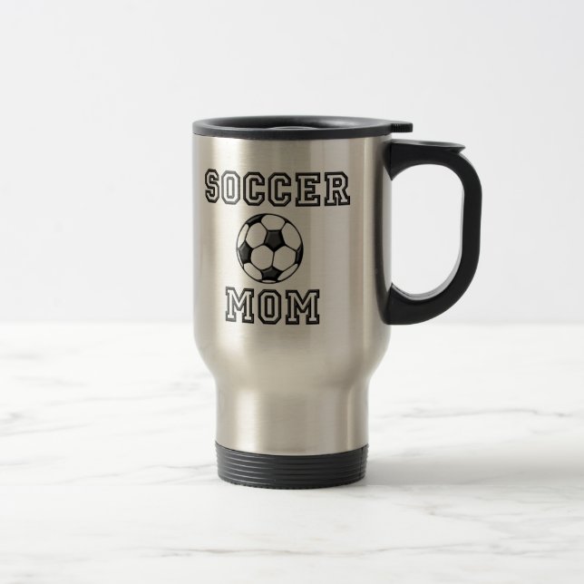 Tasse de voyage de maman du football (Droit)
