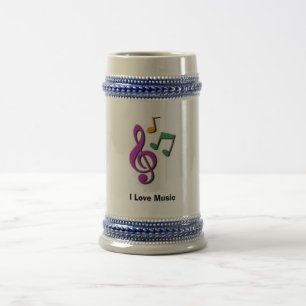 Tasse de voyage de musique