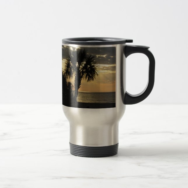 Tasse de voyage de palmier (Droit)