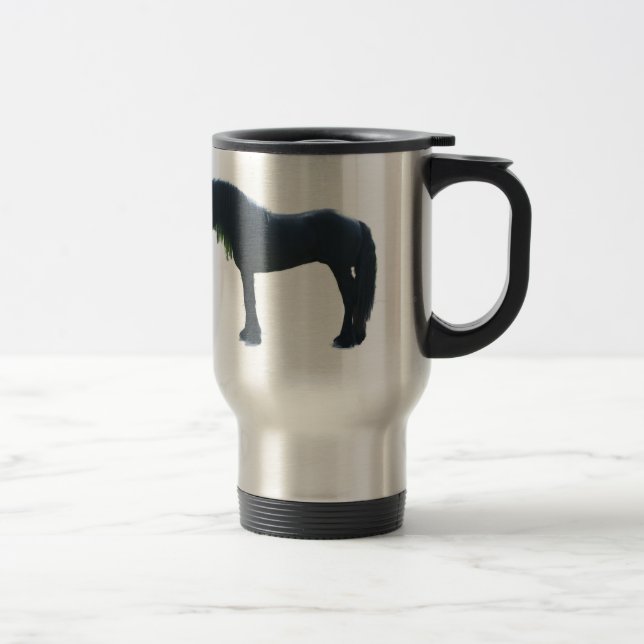 Tasse de voyage de poney de vallées (Droit)