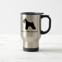 Tasse de voyage de règle de Schnauzers