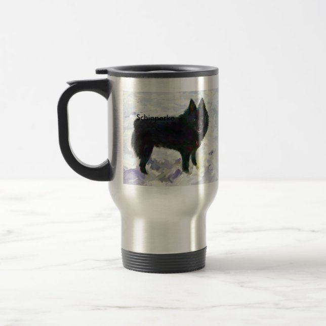 Tasse de voyage de Schipperke (Gauche)
