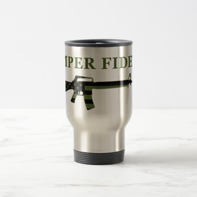 Tasse de voyage de Semper Fidelis M16 modérée (Centre)