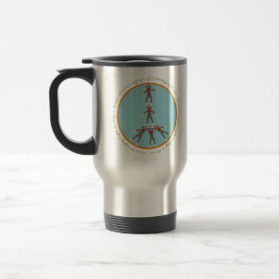 Tasse de voyage de singes de paix