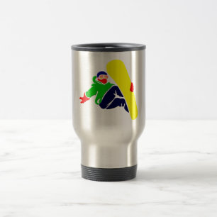 Tasse de voyage de surfeur