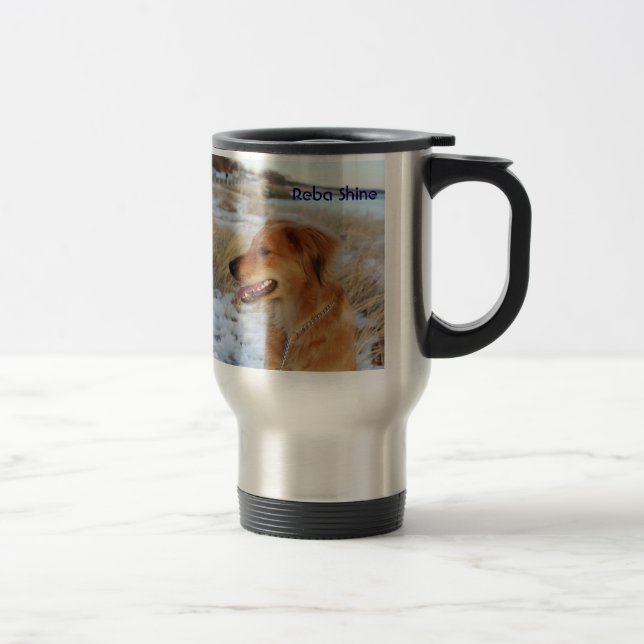 Tasse de voyage d'éclat de Reba - soleil Goldens (Droit)