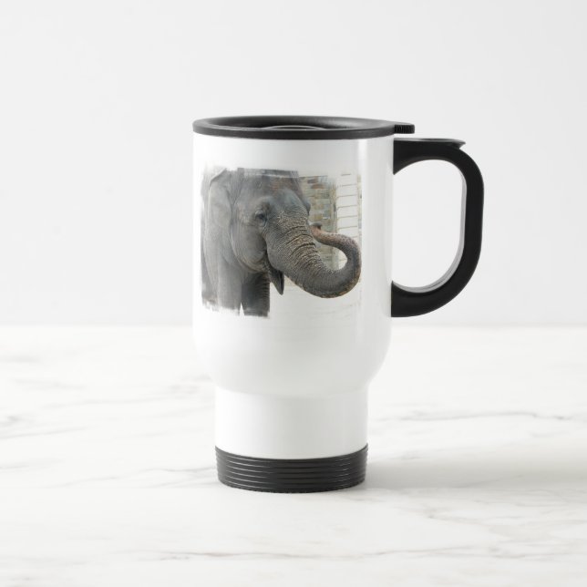 Tasse de voyage d'éléphant de son de la trompette (Droite)