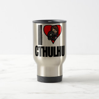 Tasse de voyage d'I <3 Cthulhu
