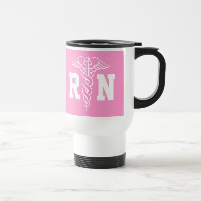 Tasse de voyage d'infirmier autorisé | RN avec le (Droite)
