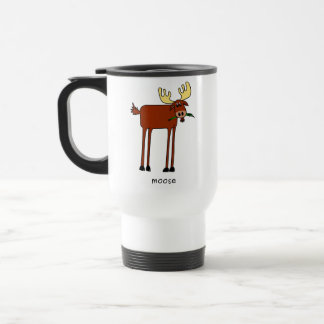 Tasse de voyage d'orignaux