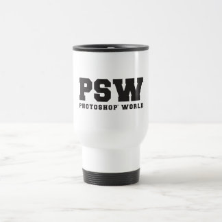 Tasse de voyage du monde PSW de Photoshop