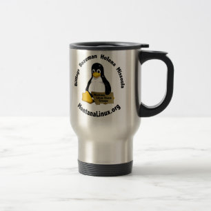 Tasse de voyage du Montana Linux.org