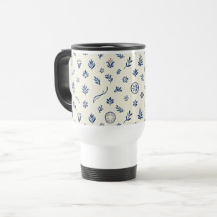 Tasse de voyage en céramique méditerranéenne vinta