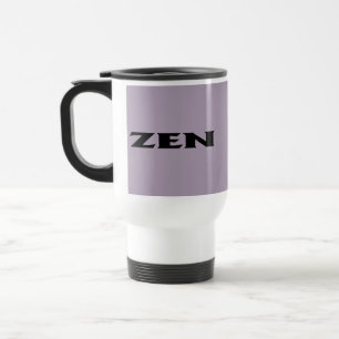 Tasse de voyage en gris noir zen