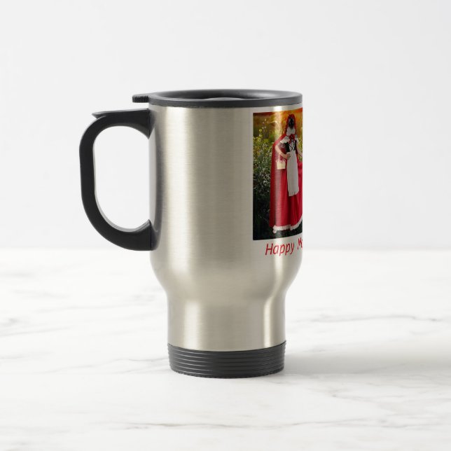 tasse de voyage en inox, Bonne Fête des Mères. (Gauche)