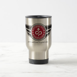 Tasse de voyage en métal avec le logo rouge de MCR