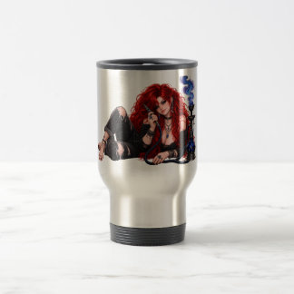 Tasse de voyage Fille au Narguilé Roux Gothique