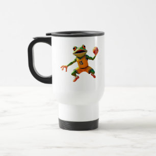 Tasse de voyage Grenouille de basketball recto-ver