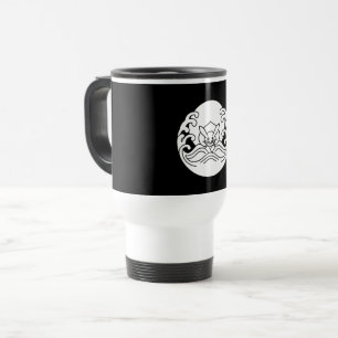 Tasse de voyage lapin lune vague