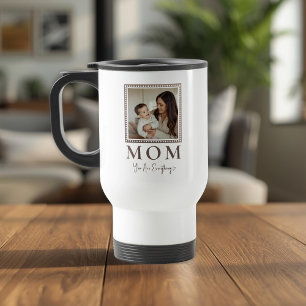 Tasse de voyage moderne personnalisée avec photo d