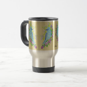 Tasse de voyage / Oiseaux bleus du bonheur