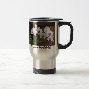 Tasse de voyage - orchidées d'amour d'I !