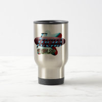 Tasse de voyage personnalisée avec conception grap
