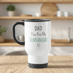 Tasse de voyage photo de super-héros pour papa mod