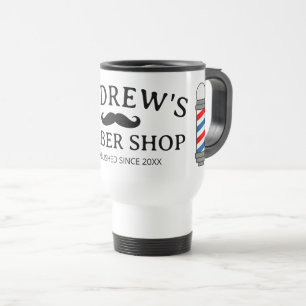 Tasse de voyage pour salon de coiffure avec logo d