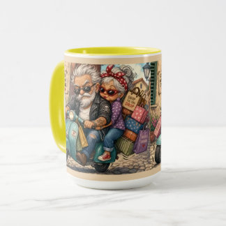 Tasse de voyage pour scooter d'aventure pour coupl