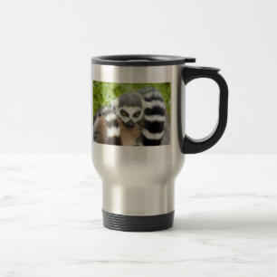 Tasse de voyage - queue mignonne de Stripey de