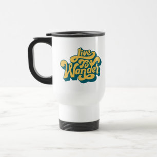 Tasse de voyage rétro Live To Wander style 70s