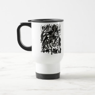 Tasse de voyage rétro 'Naissance des Loups'