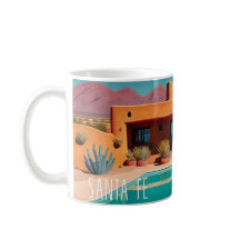 Tasse de voyage rétro Santa Fe Sunrise