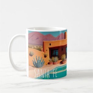 Tasse de voyage rétro Santa Fe Sunrise