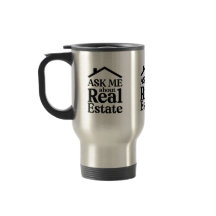 Tasse de voyage sur l'immobilier Demandez-moi