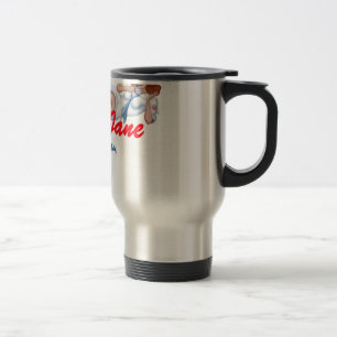 Tasse de voyageur d'acier inoxydable de Java Jane
