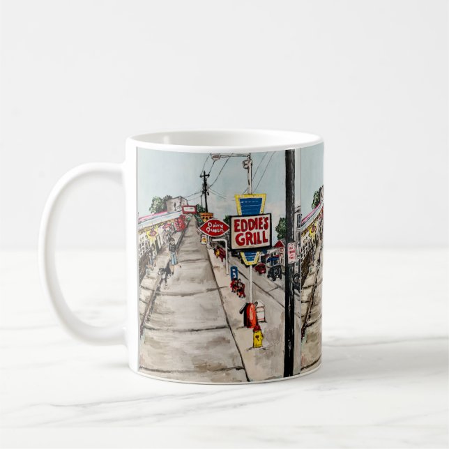 Tasse "de vue de rue de Sur-Le-Lac de Genève" (Gauche)