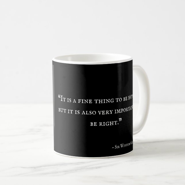 Tasse de Winston Churchill - citation 15 (Devant droit)