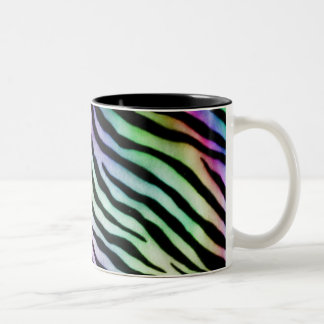 tasse de zèbre d'arc-en-ciel