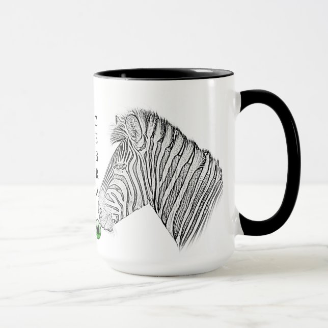 Tasse de zèbre - série de l'Afrique (Droite)
