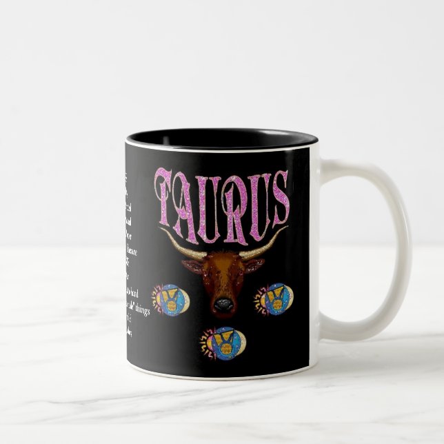 Tasse de zodiaque de signe de naissance de Taureau (Droit)