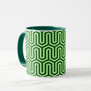 Tasse Déco motif égyptien - vert pin