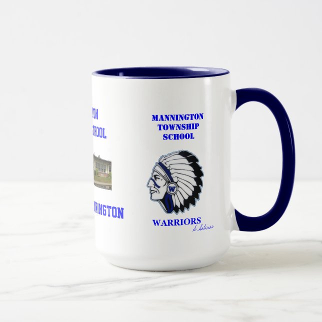 Tasse d'école de banlieue noire de Mannington (Droite)
